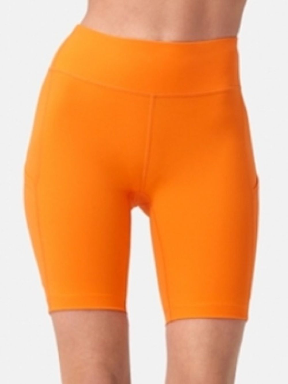 Outdoor Voices High-Rise Orange Bike Shorts size small